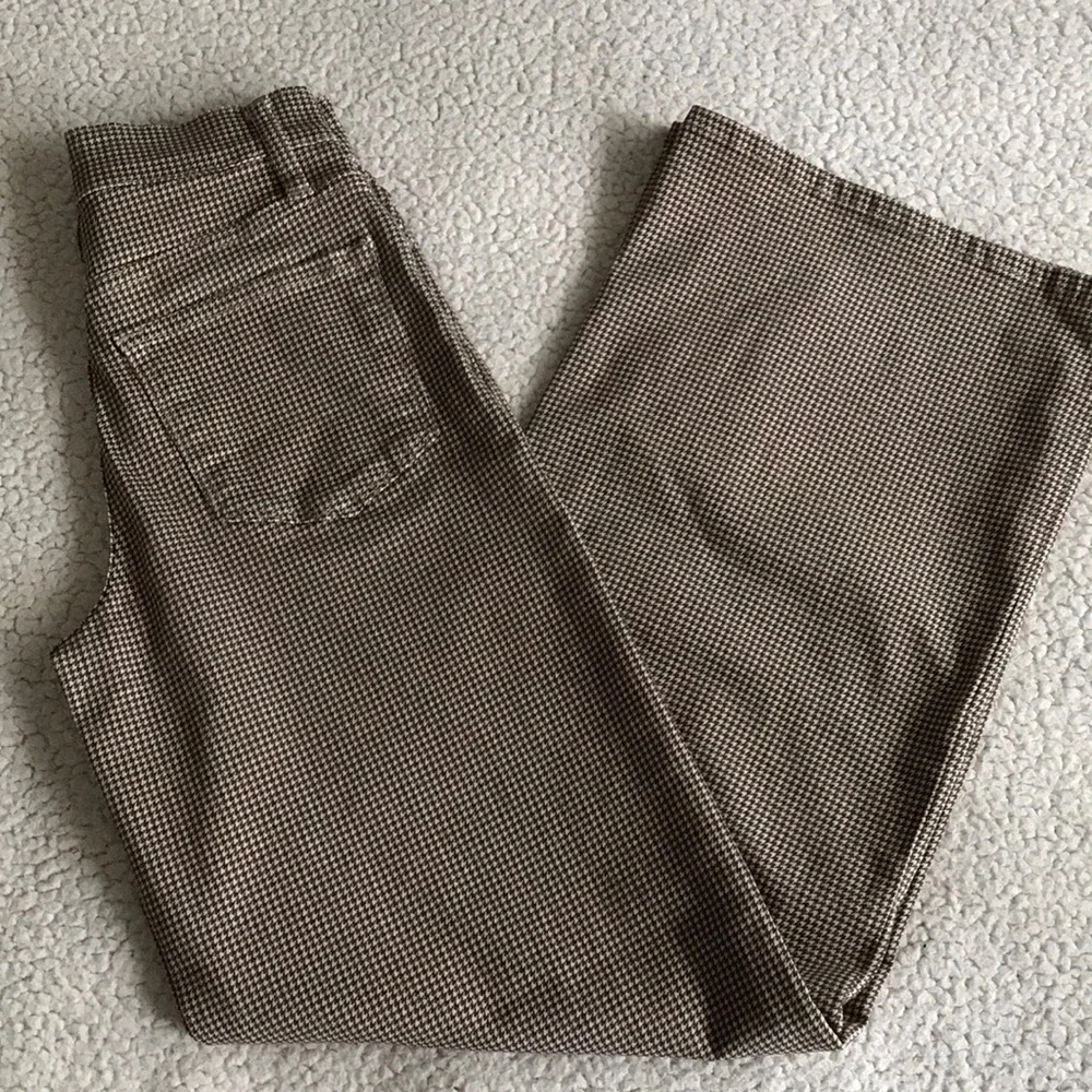 Frame Denim Brown Houndstooth Flare Jeans - Picture 10 of 16